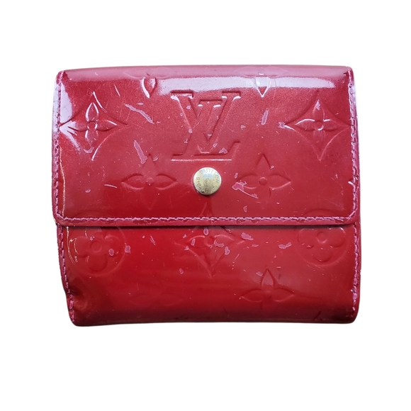 Authentic Louis Vuitton Portefeuille Elise Bifold Wallet Monogram Vernis - Picture 4 of 12